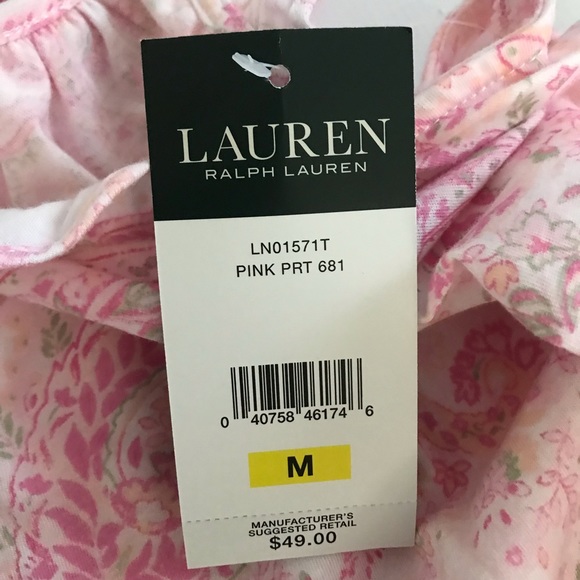 Lauren Ralph Lauren | Nightgown Pink Paisley - Picture 8 of 8
